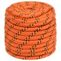 Orange polypropylene boat rope 18 mm 25 m by , Ropes and metal cords - Ref: Foro24-152682, Price: 35,63 €, Discount: %