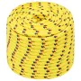 Yellow polypropylene boat rope 14 mm 100 m by , Ropes and metal cords - Ref: Foro24-152623, Price: 72,75 €, Discount: %