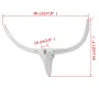 Decorative aluminum bull head for wall 96 cm silver by , Figures, sculptures and statues - Ref: Foro24-242337, Price: 51,35 €...