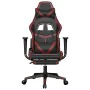 Gaming chair massage footrest synthetic leather black red red by , Gaming chairs - Ref: Foro24-345441, Price: 118,83 €, Disco...