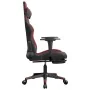 Gaming chair massage footrest synthetic leather black red red by , Gaming chairs - Ref: Foro24-345441, Price: 118,83 €, Disco...