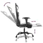 Gaming chair with footrest black white synthetic leather by , Gaming chairs - Ref: Foro24-3143658, Price: 137,99 €, Discount: %