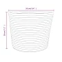 Storage baskets 2 pcs brown and white cotton Ø24x18 cm by , Baskets - Ref: Foro24-358456, Price: 22,25 €, Discount: %