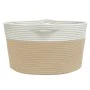 Beige-weißer Aufbewahrungskorb aus Baumwolle, Ø40x25 cm von , Körbe - Ref: Foro24-358463, Preis: 21,45 €, Rabatt: %