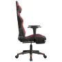 Gaming-Stuhl mit Fußstütze Kunstleder schwarz rot von , Gaming-Stühle - Ref: Foro24-3143677, Preis: 139,89 €, Rabatt: %