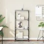 Sonoma gray engineered wood 4-shelf bookcase 59x35x132 cm by , Bookcases and shelves - Ref: Foro24-837620, Price: 55,39 €, Di...