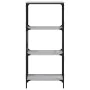 Sonoma gray engineered wood 4-shelf bookcase 59x35x132 cm by , Bookcases and shelves - Ref: Foro24-837620, Price: 55,39 €, Di...