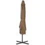 Garden umbrella with steel pole 250x250 cm taupe by vidaXL, Umbrellas - Ref: Foro24-44884, Price: 115,71 €, Discount: %