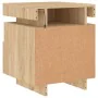 Bedside tables with LED lights 2 pcs Sonoma oak 40x39x48.5 cm by , Nightstands - Ref: Foro24-836789, Price: 109,78 €, Discoun...