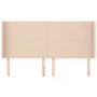 Headboard with ears cappuccino synthetic leather 163x16x118/128 cm by , Headboards and footboards - Ref: Foro24-3119401, Pric...