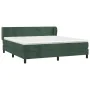 Box spring bed with dark green velvet mattress 160x200 cm by , Beds and slatted bases - Ref: Foro24-3127382, Price: 482,02 €,...