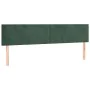 Box spring bed with dark green velvet mattress 160x200 cm by , Beds and slatted bases - Ref: Foro24-3127382, Price: 482,02 €,...