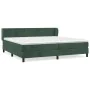 Box spring bed with dark green velvet mattress 200x200 cm by , Beds and slatted bases - Ref: Foro24-3127394, Price: 603,90 €,...