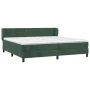 Box spring bed with dark green velvet mattress 200x200 cm by , Beds and slatted bases - Ref: Foro24-3127394, Price: 603,90 €,...