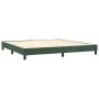 Box spring bed with dark green velvet mattress 200x200 cm by , Beds and slatted bases - Ref: Foro24-3127394, Price: 603,90 €,...