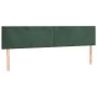 Box spring bed with dark green velvet mattress 200x200 cm by , Beds and slatted bases - Ref: Foro24-3127394, Price: 603,90 €,...