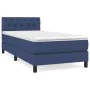 Box spring bed with blue fabric mattress 80x200 cm by , Beds and slatted bases - Ref: Foro24-3140255, Price: 286,26 €, Discou...