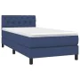 Box spring bed with blue fabric mattress 80x200 cm by , Beds and slatted bases - Ref: Foro24-3140255, Price: 286,26 €, Discou...