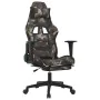 Massage gaming chair with footrest in black and camouflage fabric by , Gaming chairs - Ref: Foro24-345510, Price: 149,87 €, D...