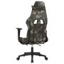 Massage gaming chair with footrest in black and camouflage fabric by , Gaming chairs - Ref: Foro24-345510, Price: 149,87 €, D...