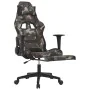 Massage-Gaming-Stuhl mit Fußstütze aus schwarzem und tarnfarbenem Stoff von , Gaming-Stühle - Ref: Foro24-345510, Preis: 149,...