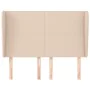 Headboard with ears cappuccino synthetic leather 147x23x118/128 cm by , Headboards and footboards - Ref: Foro24-3117771, Pric...