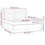 Box spring bed with pink velvet mattress 160x200 cm by , Beds and slatted bases - Ref: Foro24-3129284, Price: 559,76 €, Disco...