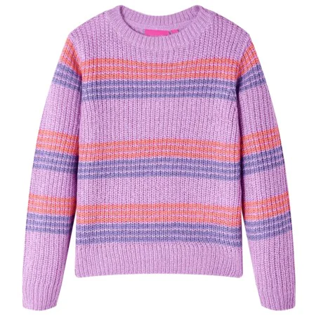 Kinderstrickpullover mit lila und rosa Streifen 140 von , Kinder-T-Shirts - Ref: Foro24-14538, Preis: 14,80 €, Rabatt: %