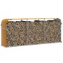 Light brown galvanized steel log holder 234x45x100 cm by , Firewood bags and holders - Ref: Foro24-364585, Price: 64,17 €, Di...