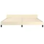 Estructura de cama con cabecero cuero sintético crema 200x200cm de , Camas y somieres - Ref: Foro24-3125471, Precio: 226,88 €...