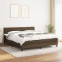 Boxspringbett mit dunkelbrauner Stoffmatratze 160x200 cm von , Betten und Lattenroste - Ref: Foro24-3140308, Preis: 489,99 €,...