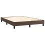 Boxspringbett mit brauner Kunstledermatratze 140x200cm von , Betten und Lattenroste - Ref: Foro24-3141008, Preis: 440,56 €, R...