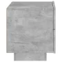 Concrete gray bedside table with LED lights 70x36x40.5 cm by , Nightstands - Ref: Foro24-836780, Price: 71,11 €, Discount: %