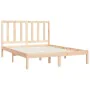 Solid pine wood bed frame 140x200 cm by , Beds and slatted bases - Ref: Foro24-3105160, Price: 109,49 €, Discount: %