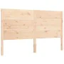 Bed frame with solid wood headboard 160x200 cm by , Beds and slatted bases - Ref: Foro24-3192761, Price: 180,36 €, Discount: %