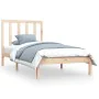 Solid pine wood bed frame 90x190 cm by , Beds and slatted bases - Ref: Foro24-3105125, Price: 78,11 €, Discount: %