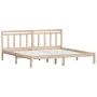 Solid pine wood bed frame 160x200 cm by , Beds and slatted bases - Ref: Foro24-3100599, Price: 123,55 €, Discount: %