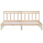 Solid pine wood bed frame 160x200 cm by , Beds and slatted bases - Ref: Foro24-3100599, Price: 123,55 €, Discount: %