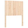 Single bed frame with solid wood headboard by , Beds and slatted bases - Ref: Foro24-3192906, Price: 101,18 €, Discount: %