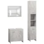 3-piece bathroom furniture set in gray concrete engineered wood by , Bathroom furniture - Ref: Foro24-3056920, Price: 155,69 ...