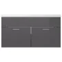 Furniture with a bright gray engineered wood sink by , bathroom vanities - Ref: Foro24-3070846, Price: 226,25 €, Discount: %