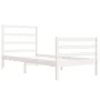 Solid white pine wood bed frame 75x190 cm by , Beds and slatted bases - Ref: Foro24-3104959, Price: 96,28 €, Discount: %