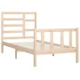 Solid pine wood bed frame 100x200 cm by , Beds and slatted bases - Ref: Foro24-3107603, Price: 120,07 €, Discount: %