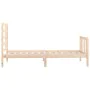 Solid pine wood bed frame 100x200 cm by , Beds and slatted bases - Ref: Foro24-3107603, Price: 120,07 €, Discount: %