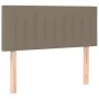 Headboard with LED in taupe gray fabric 80x5x78/88 cm by , Headboards and footboards - Ref: Foro24-3121828, Price: 47,75 €, D...