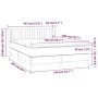 Boxspringbett mit dunkelbrauner Stoffmatratze 140x200 cm von , Betten und Lattenroste - Ref: Foro24-3126968, Preis: 435,15 €,...