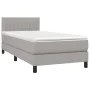 Boxspringbett mit hellgrauer Stoffmatratze 90x190 cm von , Betten und Lattenroste - Ref: Foro24-3140177, Preis: 306,69 €, Rab...