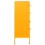 Mustard yellow steel drawer cabinet 80x35x101.5 cm by , Drawers - Ref: Foro24-336200, Price: 243,72 €, Discount: %