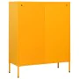 Mustard yellow steel drawer cabinet 80x35x101.5 cm by , Drawers - Ref: Foro24-336200, Price: 243,72 €, Discount: %