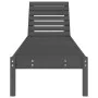 Loungers 2 units solid gray pine wood 199.5x60x74 cm by , Loungers - Ref: Foro24-825070, Price: 155,15 €, Discount: %